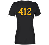 412 Area Code Pittsburgh Hockey Fan T Shirt