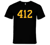 412 Area Code Pittsburgh Hockey Fan T Shirt