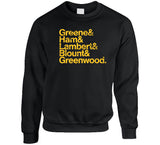 The Steel Curtain Names Pittsburgh 70s Football Fan T Shirt
