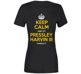 Pressley Harvin III Keep Calm Pittsburgh Football Fan T Shirt