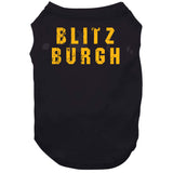 Blitzburgh Pittsburgh Football Fan Distressed T Shirt
