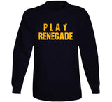 Play Renegade Pittsburgh Football Fan Distressed T Shirt
