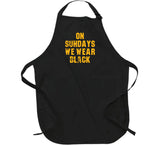 On Sundays We Wear Black Pittsburgh Football Fan Distressed T Shirt