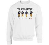 The Steel Curtain Pittsburgh Football Fan Retro Sign T Shirt
