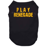 Play Renegade Pittsburgh Football Fan Distressed T Shirt