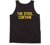 Pittsburgh Football Fan The Steel Curtain Distressed T Shirt