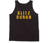 Blitzburgh Pittsburgh Football Fan Distressed T Shirt