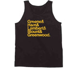 The Steel Curtain Names Pittsburgh 70s Football Fan T Shirt