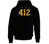 412 Area Code Pittsburgh Hockey Fan T Shirt