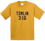Mike Tomlin 3 16 Pittsburgh Football Fan V2 T Shirt