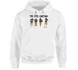 The Steel Curtain Pittsburgh Football Fan Retro Sign T Shirt