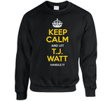 T.J. Watt Keep Calm Pittsburgh Football Fan T Shirt