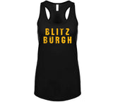 Blitzburgh Pittsburgh Football Fan Distressed T Shirt