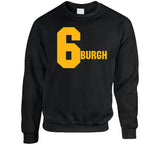 Sixburgh Six Titles Pittsburgh Football Fan T Shirt