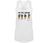 The Steel Curtain Pittsburgh Football Fan Retro Sign T Shirt