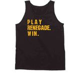 Play Renegade Win Pittsburgh Football Fan Distressed T Shirt