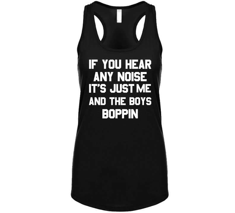 theSteelCityTshirts Dave Parker Hear Any Noise Me and The Boys Boppin Pittsburgh Baseball Fan T Shirt Ladies Tanktop / Black / Medium