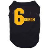 Sixburgh Six Titles Pittsburgh Football Fan T Shirt