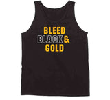 Bleed Black And Gold Pittsburgh Football Fan T Shirt