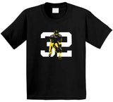 Franco Harris 32 Goat Immaculate Reception 50th Anniversary Pittsburgh Football Fan T Shirt