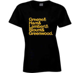 The Steel Curtain Names Pittsburgh 70s Football Fan T Shirt