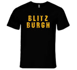 Blitzburgh Pittsburgh Football Fan Distressed T Shirt