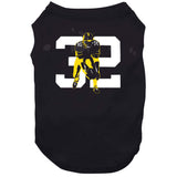 Franco Harris 32 Goat Immaculate Reception 50th Anniversary Pittsburgh Football Fan T Shirt