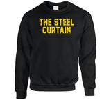 Pittsburgh Football Fan The Steel Curtain Distressed T Shirt