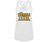 Pittsburgh Terrible Towel Football Fan Distressed T Shirt