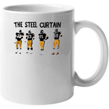 The Steel Curtain Pittsburgh Football Fan Retro Sign T Shirt