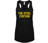 Pittsburgh Football Fan The Steel Curtain Distressed T Shirt