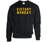 Victory Monday Pittsburgh Football Fan Distressed T Shirt
