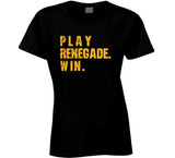 Play Renegade Win Pittsburgh Football Fan Distressed T Shirt