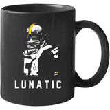 Jack Lambert Lunatic Pittsburgh Football Fan T Shirt