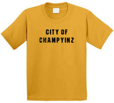 City Of Champyinz Pittsburgh Football Fan Distressed V2 T Shirt