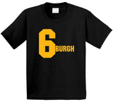 Sixburgh Six Titles Pittsburgh Football Fan T Shirt