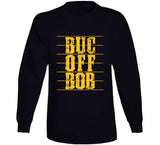 Buc Off Bob Pittsburgh Baseball Fan Distressed T Shirt