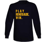 Play Renegade Win Pittsburgh Football Fan Distressed T Shirt