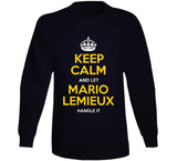 Mario Lemieux Keep Calm Pittsburgh Hockey Fan T Shirt