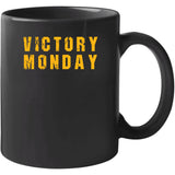 Victory Monday Pittsburgh Football Fan Distressed T Shirt