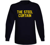 Pittsburgh Football Fan The Steel Curtain Distressed T Shirt