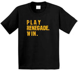 Play Renegade Win Pittsburgh Football Fan Distressed T Shirt