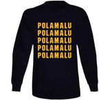 Troy Polamalu X5 Pittsburgh Football Fan T Shirt