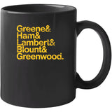 The Steel Curtain Names Pittsburgh 70s Football Fan T Shirt
