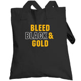 Bleed Black And Gold Pittsburgh Football Fan T Shirt