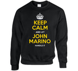 John Marino Keep Calm Pittsburgh Hockey Fan T Shirt
