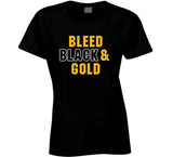 Bleed Black And Gold Pittsburgh Football Fan T Shirt