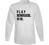 Play Renegade Win Pittsburgh Football Fan Distressed V2 T Shirt