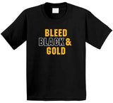 Bleed Black And Gold Pittsburgh Football Fan T Shirt